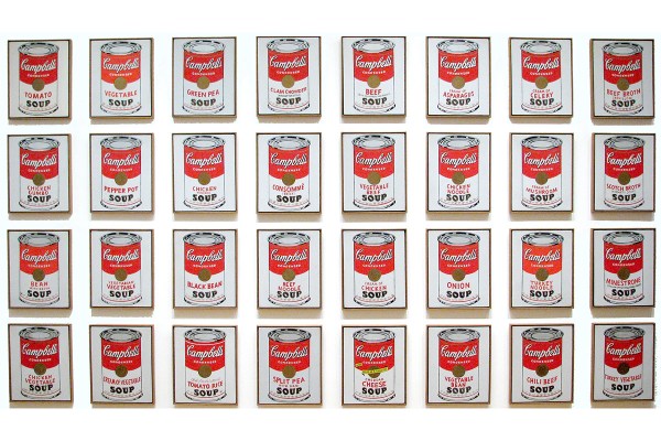 Andy Warhol, Campbell Soup Cans, 1962.
