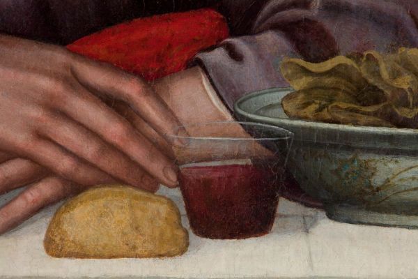 Plautilla Nelli, The Last Supper, detail, 1568.