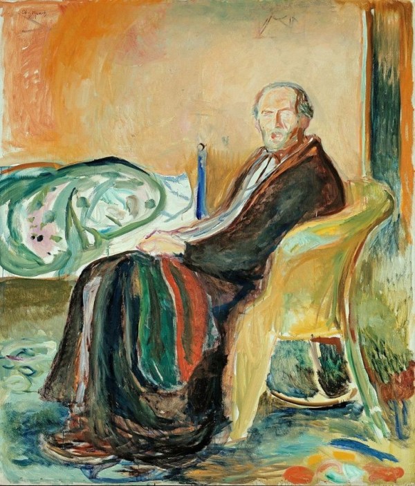 Edvard Munch, Self-Portrait After Spanish Influenza, 1919, Oslo, at the National Gallery.