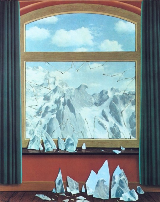 René Magritte, The Domain of Arnheim, 1949.