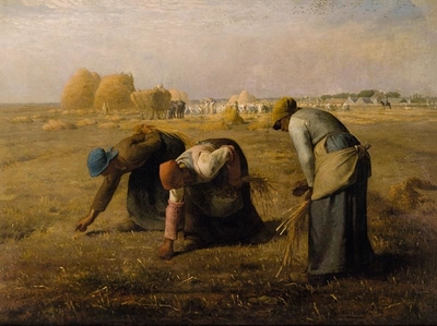 Neapolio geltona - The Gleaners, Jean-François Millet, 1857.